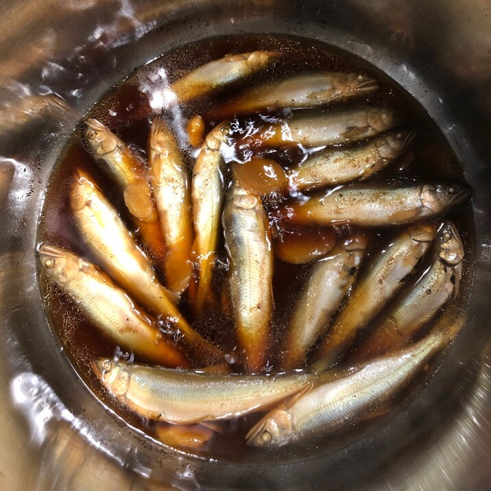 稚あゆ煮(圧力鍋使用)